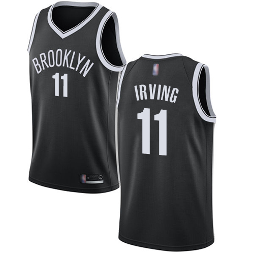 Nets #11 Kyrie Irving Black Youth Basketball Swingman Icon Edition Jersey