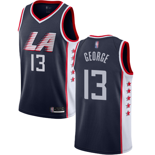 Clippers #13 Paul George Navy Youth Basketball Swingman City Edition 2018/19 Jersey