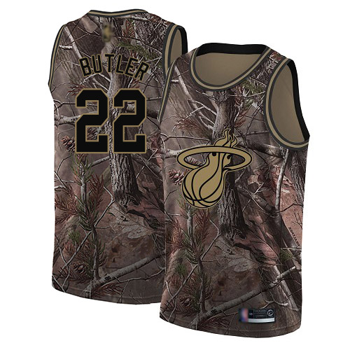 Heat #22 Jimmy Butler Camo Youth Basketball Swingman Realtree Collection Jersey