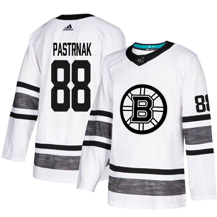 Adidas Bruins #88 David Pastrnak White Authentic 2019 All-Star Youth Stitched NHL Jersey
