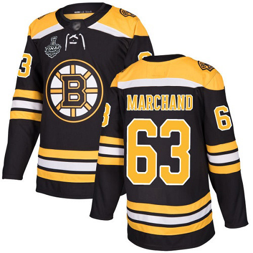 Bruins #63 Brad Marchand Black Home Authentic Stanley Cup Final Bound Youth Stitched Hockey Jersey