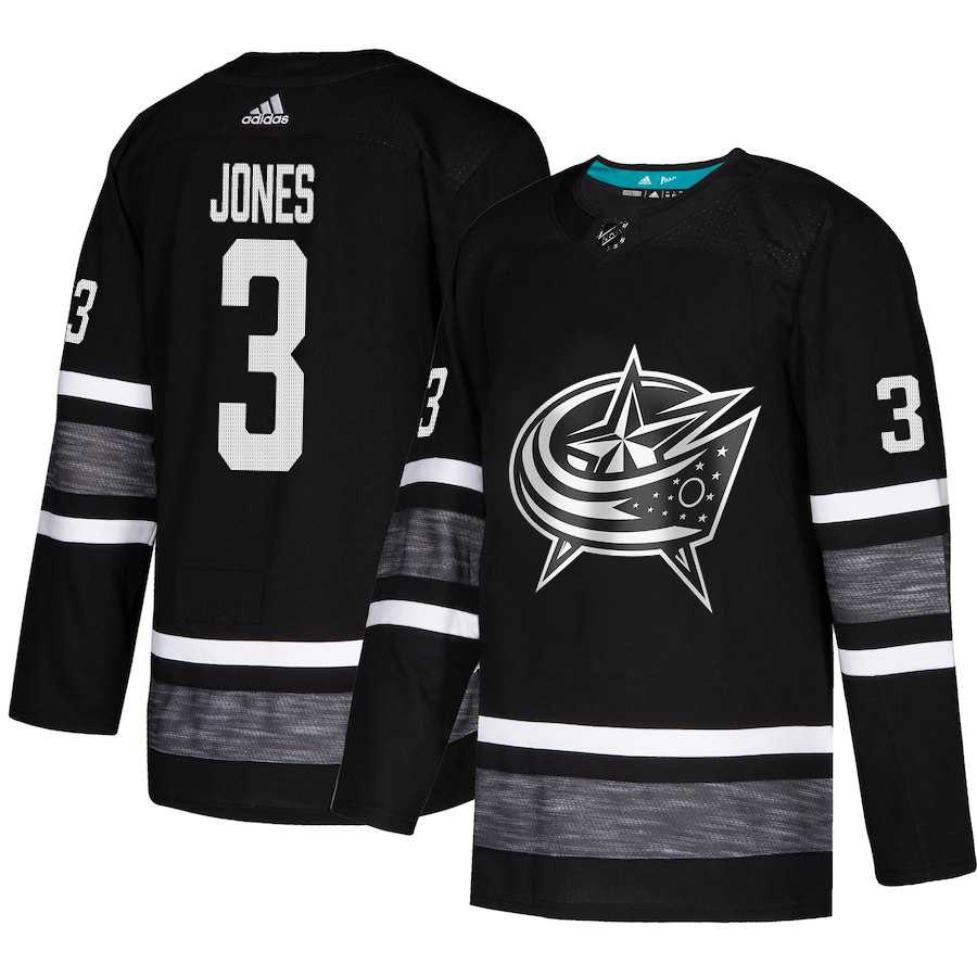Adidas Blue Jackets #3 Seth Jones Black Authentic 2019 All-Star Stitched Youth NHL Jersey