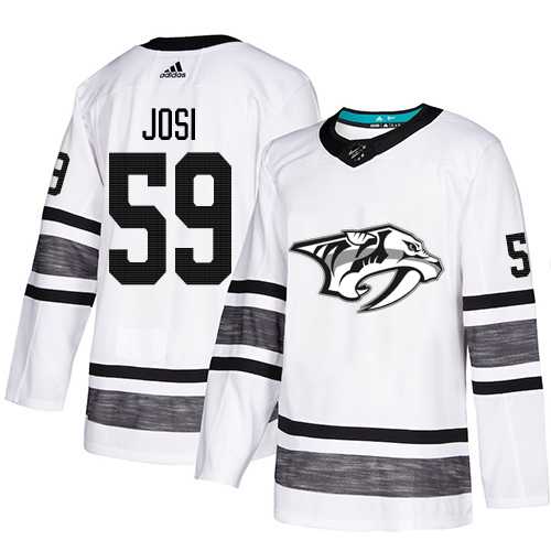 Adidas Predators #59 Roman Josi White Authentic 2019 All-Star Stitched Youth NHL Jersey